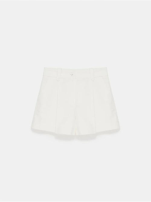 DILVIN Short Tailleur En Popeline De Coton À Taille Haute Et Ceinture - Kiabi DILVIN Short Tailleur En Popeline De Coton À Taille Haute Et Ceinture - Kiabi