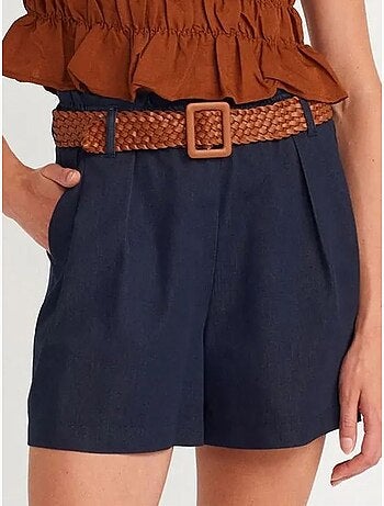 DILVIN Short Tailleur Mini En Crêpe Femme