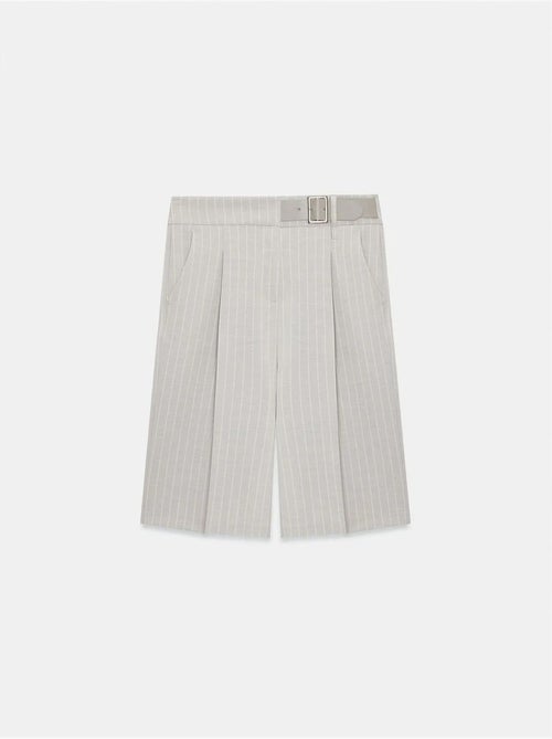 DILVIN Short Tailleur Rayé À Taille Haute Et Ceinture - Kiabi DILVIN Short Tailleur Rayé À Taille Haute Et Ceinture - Kiabi