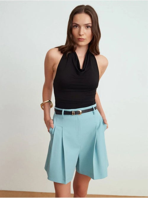 DILVIN Short Tailleur Taille Haute À Jambe Large - Kiabi