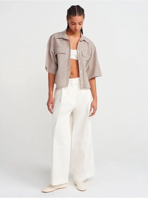 DILVIN Surchemise Courte Oversize En Crêpe - Kiabi DILVIN Surchemise Courte Oversize En Crêpe - Kiabi