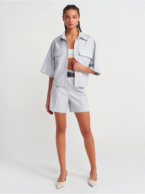 DILVIN Surchemise Courte Oversize En Crêpe - Kiabi