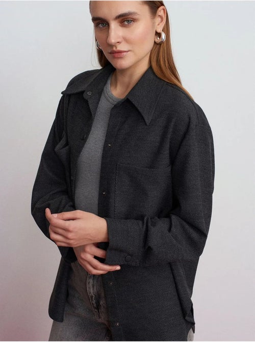 DILVIN Surchemise En Maille Oversize À Manches Longues - Kiabi DILVIN Surchemise En Maille Oversize À Manches Longues - Kiabi