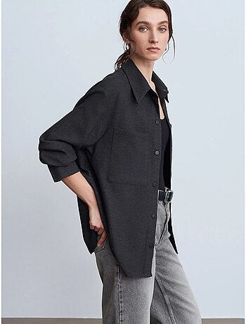 DILVIN Surchemise En Maille Oversize À Manches Longues