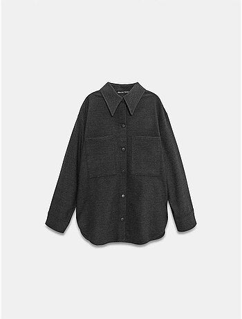 DILVIN Surchemise En Maille Oversize À Manches Longues