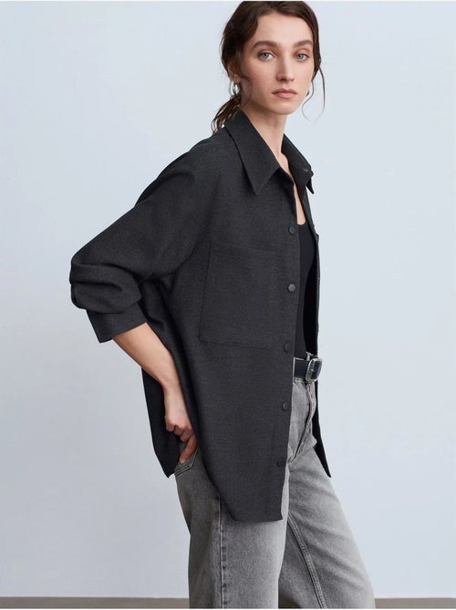 DILVIN Surchemise En Maille Oversize À Manches Longues - Kiabi DILVIN Surchemise En Maille Oversize À Manches Longues - Kiabi