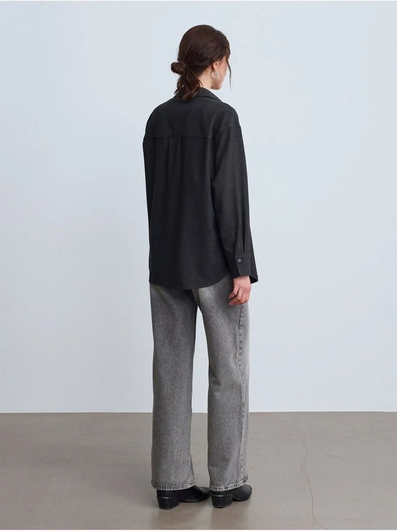 DILVIN Surchemise En Maille Oversize À Manches Longues Noir - Kiabi