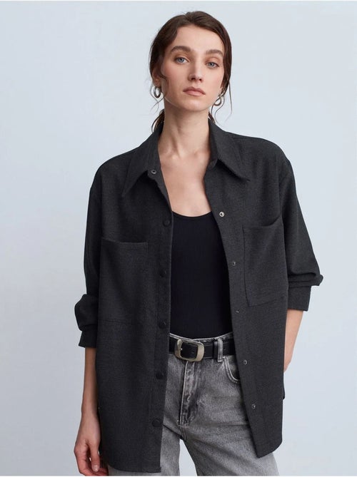 DILVIN Surchemise En Maille Oversize À Manches Longues - Kiabi DILVIN Surchemise En Maille Oversize À Manches Longues - Kiabi