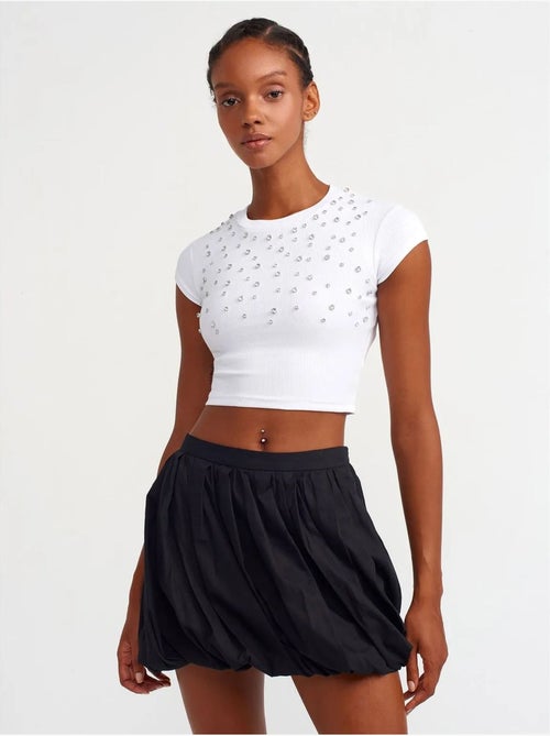 DILVIN T-shirt court ajusté brodé - Kiabi