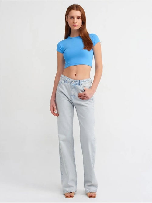 DILVIN T-shirt Court Femme, Coupe Ajustée, Col Rond - Kiabi DILVIN T-shirt Court Femme, Coupe Ajustée, Col Rond - Kiabi