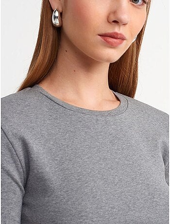 DILVIN T-shirt Court Femme Coupe Ajustée