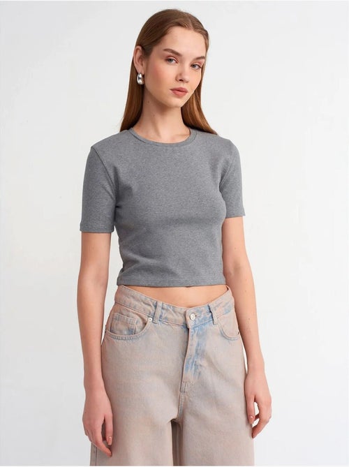 DILVIN T-shirt Court Femme Coupe Ajustée - Kiabi