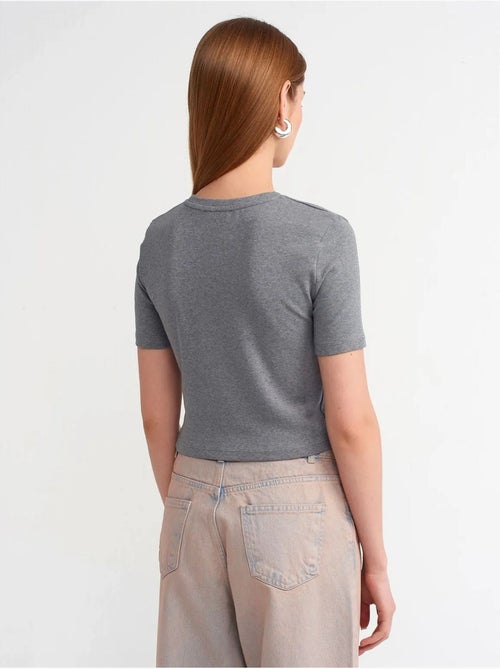 DILVIN T-shirt Court Femme Coupe Ajustée - Kiabi