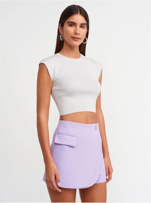 DILVIN T-shirt Court Femme Sans Manches Côtelé - Kiabi