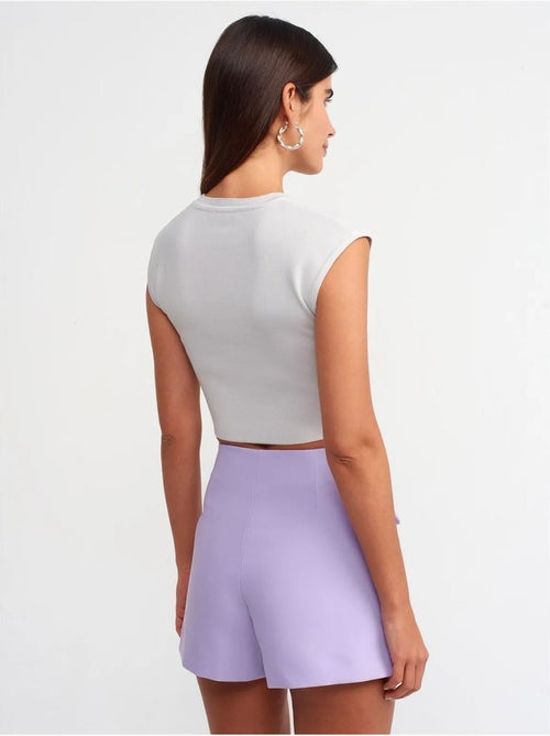 DILVIN T-shirt Court Femme Sans Manches Côtelé - Kiabi