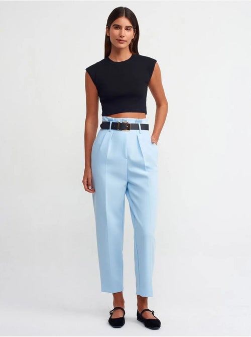 DILVIN T-shirt Court Femme Sans Manches Côtelé - Kiabi