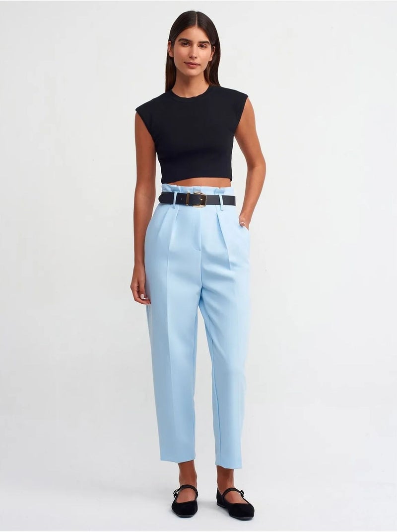 DILVIN T-shirt Court Femme Sans Manches Côtelé Noir - Kiabi
