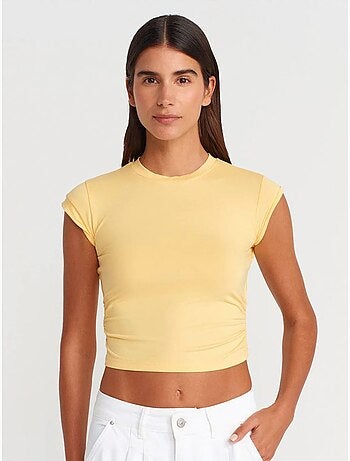 DILVIN T-shirt Court Sans Manches Femme