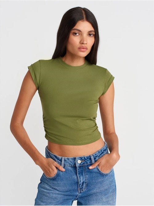 DILVIN T-shirt Court Sans Manches Femme - Kiabi DILVIN T-shirt Court Sans Manches Femme - Kiabi