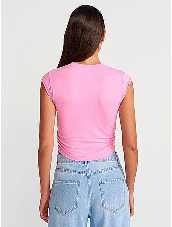 DILVIN T-shirt Court Sans Manches Femme