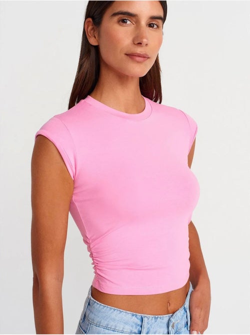 DILVIN T-shirt Court Sans Manches Femme - Kiabi DILVIN T-shirt Court Sans Manches Femme - Kiabi