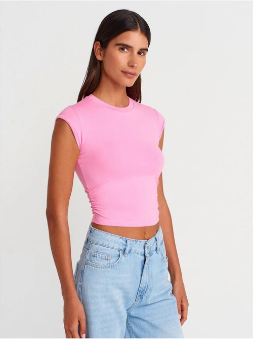 DILVIN T-shirt Court Sans Manches Femme - Kiabi DILVIN T-shirt Court Sans Manches Femme - Kiabi