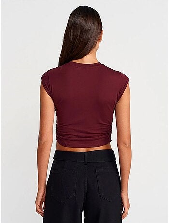 Dilvin t-shirt court sans manches femme