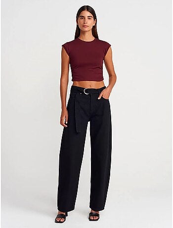 Dilvin t-shirt court sans manches femme