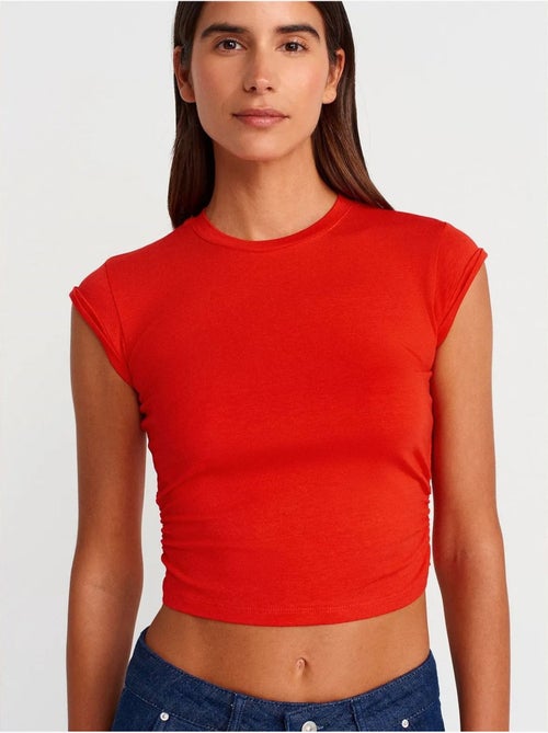 DILVIN T-shirt Court Sans Manches Femme - Kiabi
