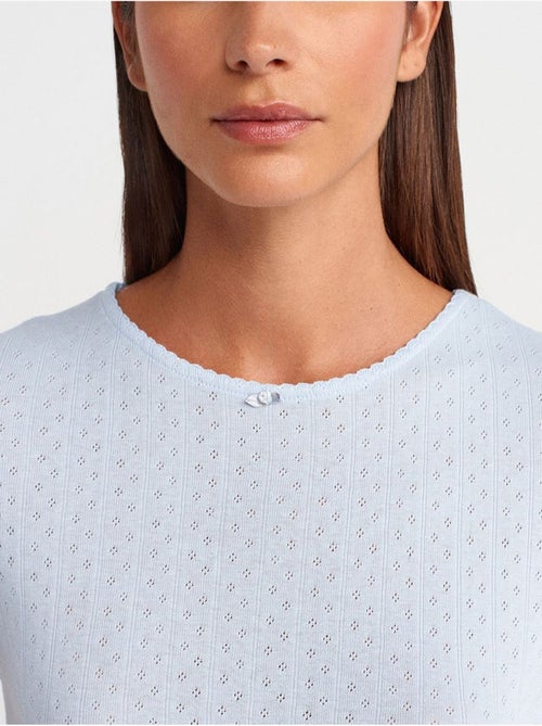 DILVIN T-shirt Crop Côtelé Femme - Kiabi DILVIN T-shirt Crop Côtelé Femme - Kiabi
