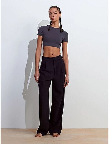 Dilvin t-shirt crop slim fit femme