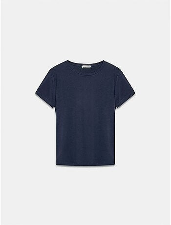 DILVIN T-shirt Femme À Col Rond Et Manches Courtes