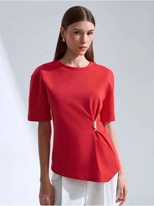 DILVIN T-shirt Femme À Col Rond Et Manches Courtes - Kiabi DILVIN T-shirt Femme À Col Rond Et Manches Courtes - Kiabi