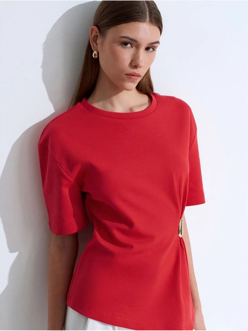 DILVIN T-shirt Femme À Col Rond Et Manches Courtes - Kiabi DILVIN T-shirt Femme À Col Rond Et Manches Courtes - Kiabi