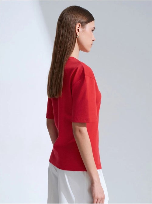 DILVIN T-shirt Femme À Col Rond Et Manches Courtes - Kiabi DILVIN T-shirt Femme À Col Rond Et Manches Courtes - Kiabi