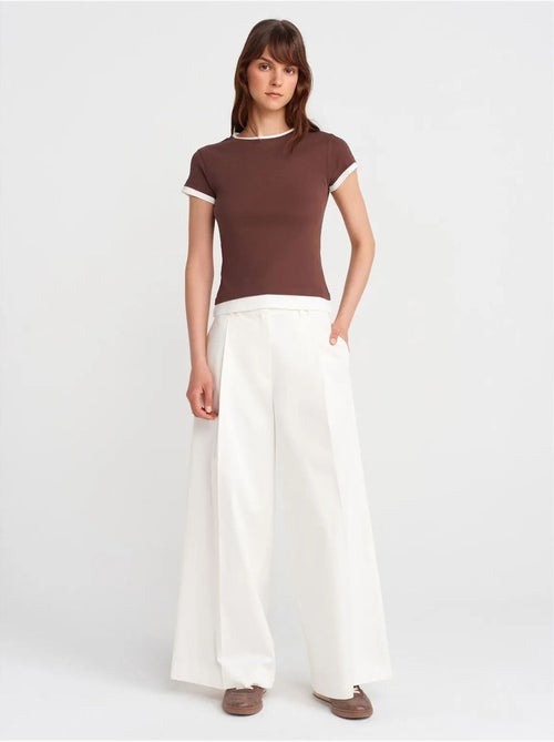 DILVIN T-shirt Femme Ajusté En Coton, Col Rond - Kiabi