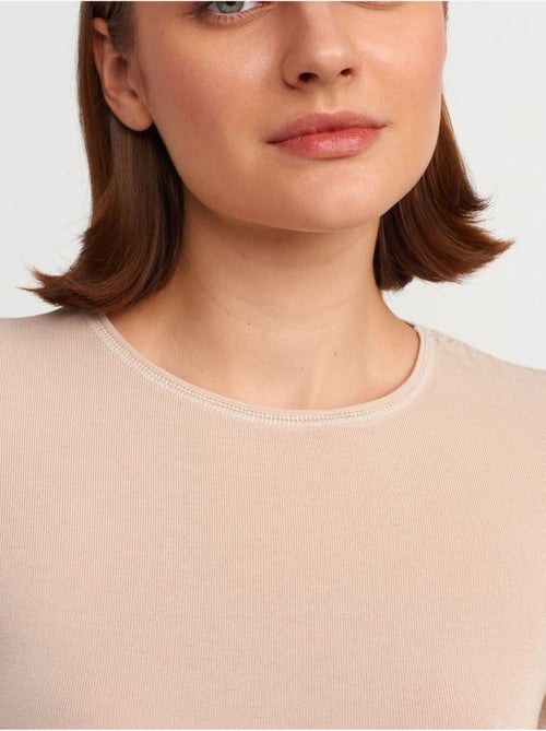 DILVIN T-shirt Femme Coupe Ajustée À Col Rond - Kiabi DILVIN T-shirt Femme Coupe Ajustée À Col Rond - Kiabi