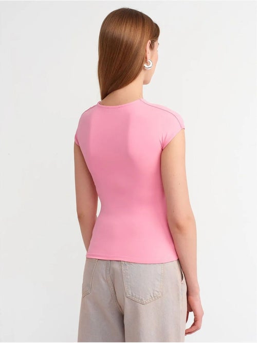 DILVIN T-shirt Femme Coupe Ajustée Col Rond - Kiabi