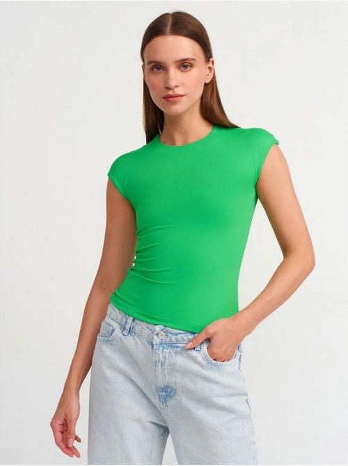 DILVIN T-shirt Femme Coupe Ajustée Col Rond - Kiabi