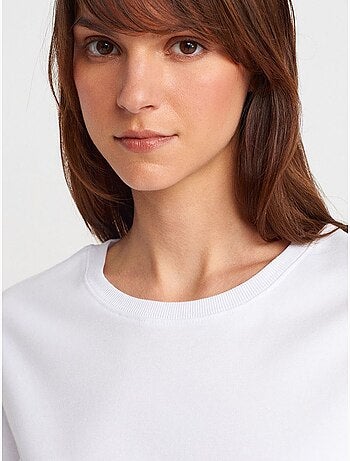DILVIN T-shirt Femme En Coton À Col Rond