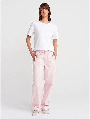 DILVIN T-shirt Femme En Coton À Col Rond