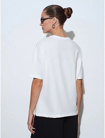 DILVIN T-shirt Femme En Coton À Col Rond