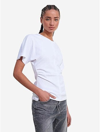 DILVIN T-shirt Femme En Coton À Col Rond