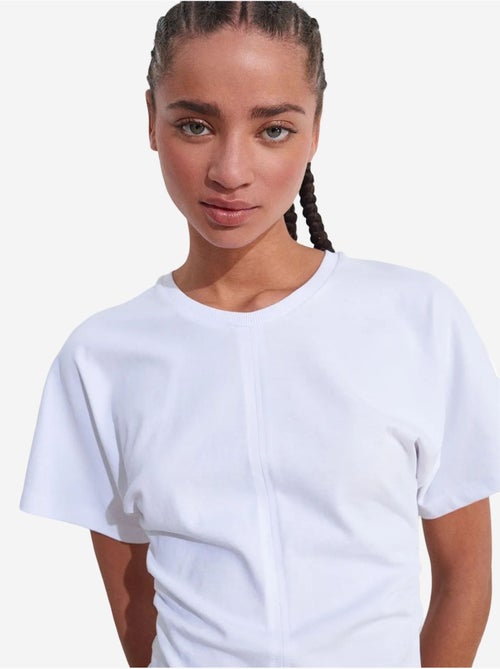 DILVIN T-shirt Femme En Coton À Col Rond - Kiabi DILVIN T-shirt Femme En Coton À Col Rond - Kiabi