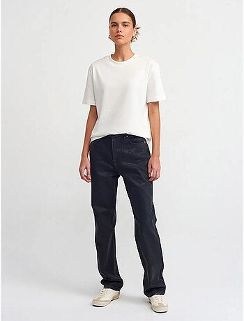 DILVIN T-shirt Femme En Coton À Col Rond