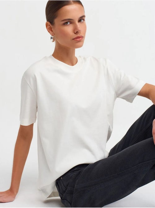 DILVIN T-shirt Femme En Coton À Col Rond - Kiabi
