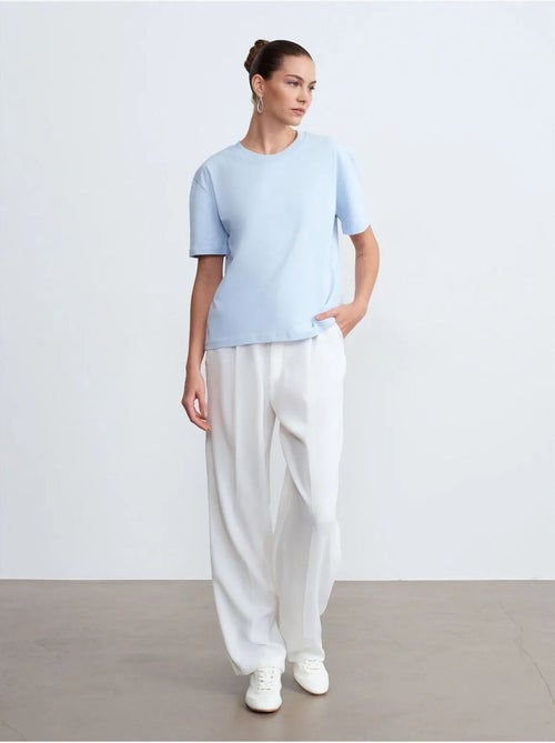 DILVIN T-shirt Femme En Coton À Col Rond - Kiabi