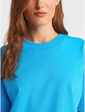 DILVIN T-shirt Femme En Coton À Col Rond