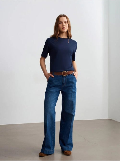 DILVIN T-shirt Femme En Coton À Col Rond - Kiabi