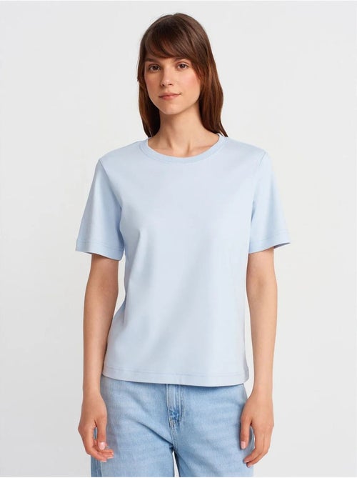 DILVIN T-shirt Femme En Coton À Col Rond - Kiabi